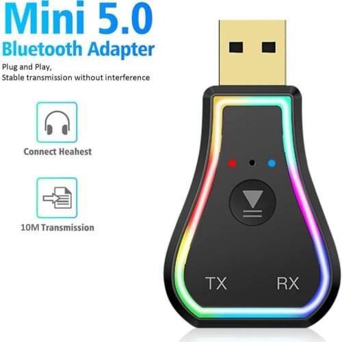 Three-In-One Bluetooth Transmitter Receiver Adapter Bluetooth 5.0 Wireless Audio Adapter Car Hands-free Call Mic Automatical