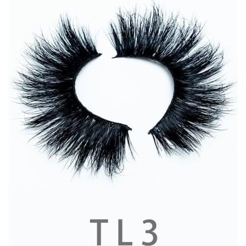 3D Wholesale Real Mink Lashes Set Eyelashes Cross Thick 5D Natural Long False Wispy Fluffy Mink Lashes Short Bulk Lashes TL3
