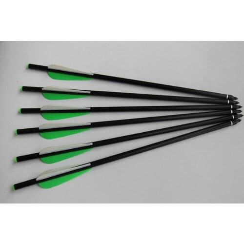 6Pcs 13.5" Fiberglass Crossbow Bolts with Screw on/off Tips for Crossbow Hunting Free shipping