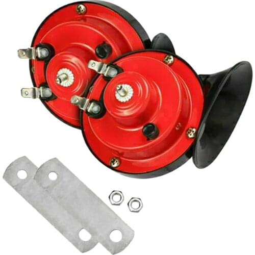 300DB Super Train Horn for Trucks Car Boat Motorcycle Electric Horn-12V Pair