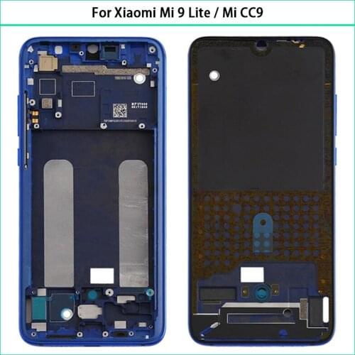 For Xiaomi Mi 9 Lite / Mi CC9 Middle Frame LCD Supporting Plate Housing Frame Front Bezel Mi9 Lite Mid Faceplate Bezel Replace