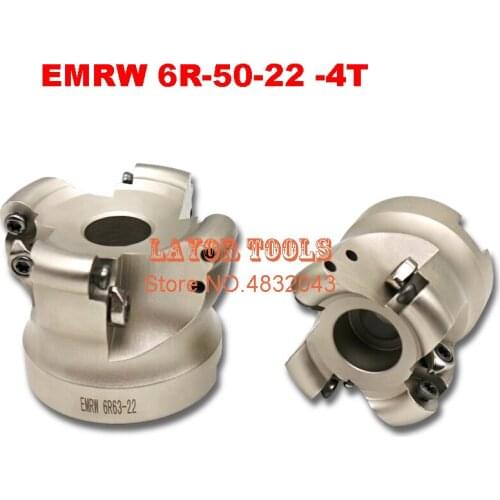 EMRW 6R-50-22 -4T Face End Milling Cutter Indexable Flat Roughing Cutting ,CNC Milling Cutter