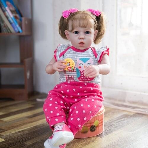 Hoomai Spring sports style 20 Inches Reborn Baby Doll Soft Silicone Vinyl Dolls Toy For Child Birthday Reborn Baby Doll