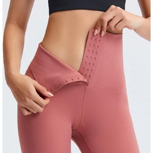 Heyyoga Women Hip Enhancing Buttery Soft Training Sport Leggings Yoga Pants BUCKLE Stretch Workout Fitness Leggings Gym Tights