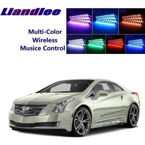 LiandLee Car Glow Interior Floor Decorative Atmosphere Seats Accent Ambient Neon light For Cadillac ELR