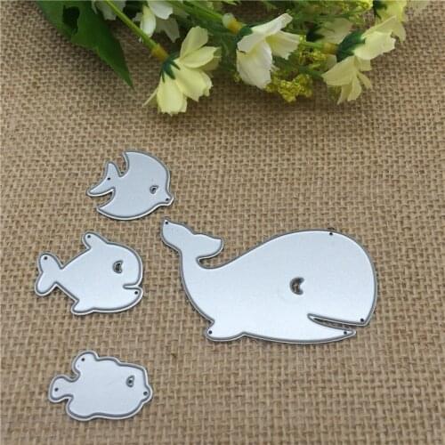 Fish Metal Cutting Dies Stencils for DIY Scrapbooking/photo album Decorative Embossing DIY Paper Cards