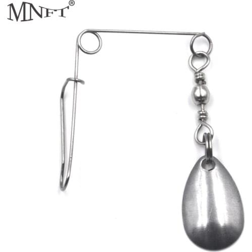 MNFT 30Pcs/Lot Hard Bait Accessories 360 Degree Rotation Stainless Steel Balance Bracket Swivels Silver Sequins