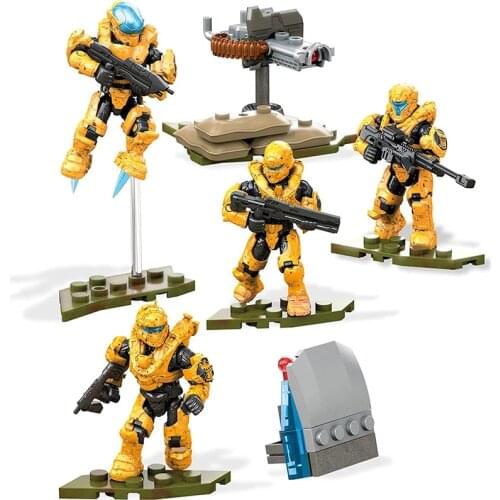Mega Construx Halo Spartan Fireteam Building Set Toys FMM86 Action Figures Collectible Holiday Gifts for Children and Adults