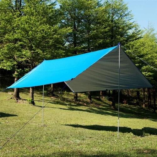 3x3m Outdoor Sun Shelter Sun Awning Waterproof Tarp Tent Shade Ultralight Garden Canopy Sunshade for Car Outdoor Tent Shelter