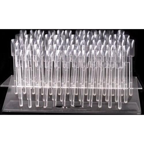 Wholesale 30sets 64 colors clear display chart nail salon tools 64 sticks paint acrylic tip nail art show board free shipping