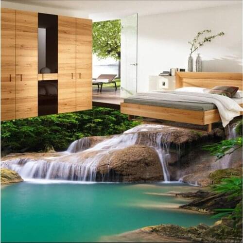 Custom floor painting 3d PVC wallpaper non - slip waterproof thickening wear-resistant self - adhesive flooring papel de parede