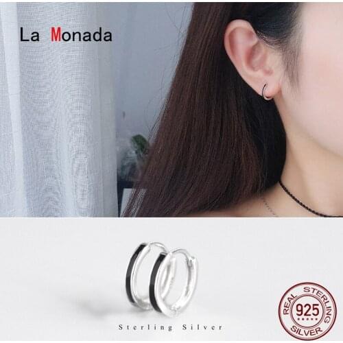 La Monada Hoop Earrings For Women Silver 925 Minimalist Circle Fine Women Earrings In Jewelry Hoop Earrings 925 Sterling Silver
