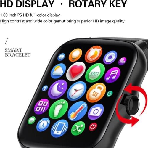 COLMI P8 Plus 1.69 inch 2021 Smart Watch Men Full Touch Fitness Tracker IP67 waterproof Women GTS 2 Smartwatch for Xiaomi phone