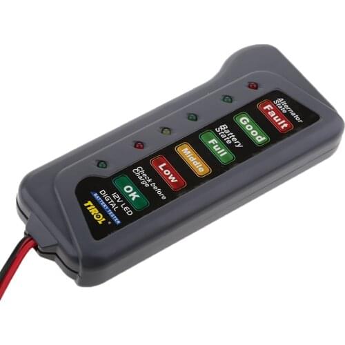 12V LED Car Battery Load Tester Alternator Analyzer Battery State Check