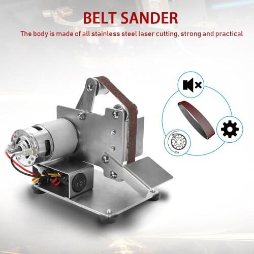 Angle Grinder Grinding Machine Belt Grinder Mini Electric Belt Sander DIY Set Polishing Grinding Machine Cutter Edges Sharpener