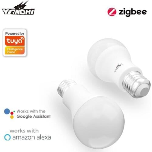 Tuya Zigbee 3.0 Smart E27 LED Light Bulb Smart Life APP Remote Control Lamp RGB+W+C Dimmable Work With Alexa Google Assistant