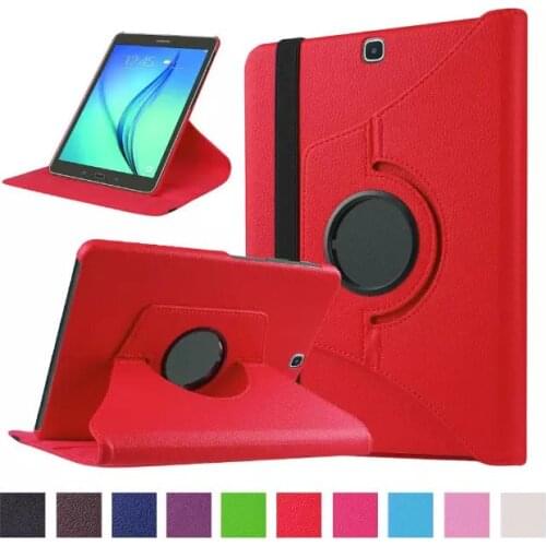 360 Rotating Case For Samsung Galaxy Tab A 9.7 2015 Tablet SM-T550 T555 P550 9.7''Case Filp Leather Stand Funda Cover