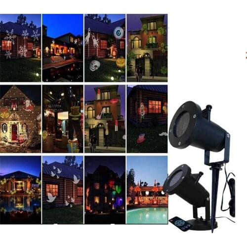 12 Pattern Card Can be replaced led film film projector outdoor lawn lamp led laser laser spotlight