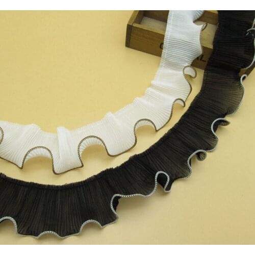 3M clothing DIY accessories decorative lace exquisite chiffon lace organ pleat stitching curling lace width 6.5cm SS167