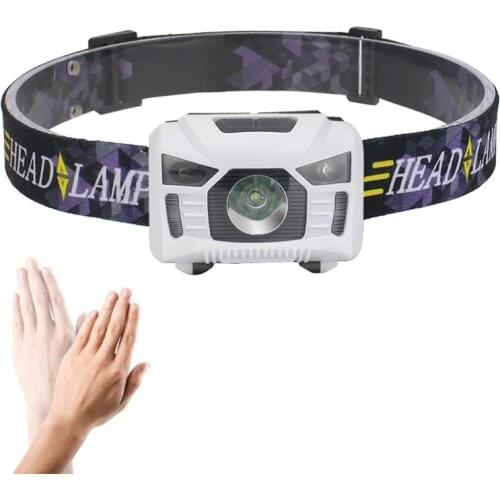 3000lm Motion Sensor Head Light Head Torch Powerful Forehead Lamp Waterproof Rechargeable Flashlight for Hiking Fishing Camping