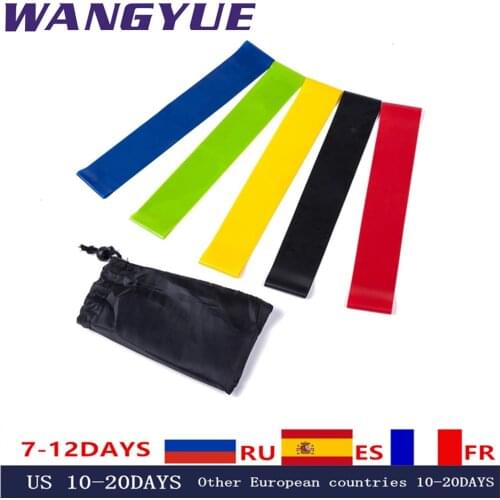 5 pieces Resistance Bands Set Latex Gym Strength Training Yoga Fitness Workout Equipment Rubber Loops Thick Elastic Bands