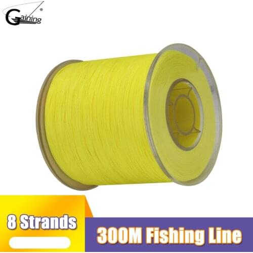 8 Strands 300M Braided Fishing Line PE Wire Multifilament Fishing Line 8 Colors Saltwater Fishing 10LB-220LB