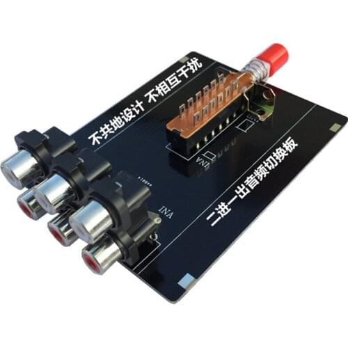 RCA Audio Source Signal Selection Two Input and One Output Switcher 2 in 1 Out 2 Out 1 Out 1 Point 2 Audio Adapter Board