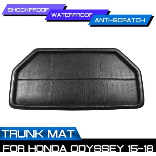 Car Floor Mat Carpet Rear Trunk Anti-mud Cover For Honda Odyssey 2015 2016 2017 2018