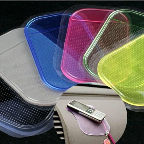 2Pcs 14x8.5cm Car Anti-Slip Mat For Mobile Phone Mp3 Mp4 Pad GPS Anti Slip Car Sticky Anti-Slip Mat Universal Holder Tools