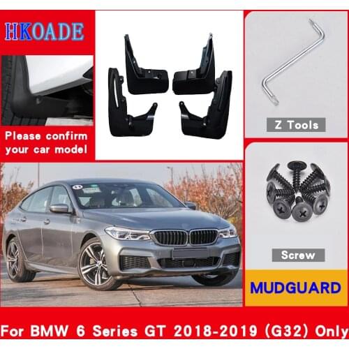 Car Mud Flaps For BMW 6 Series Gran Turismo GT G32 630i 640i 620d1 2019 2018 Mudguards Splash Guards Fender Mudflaps Car Fender