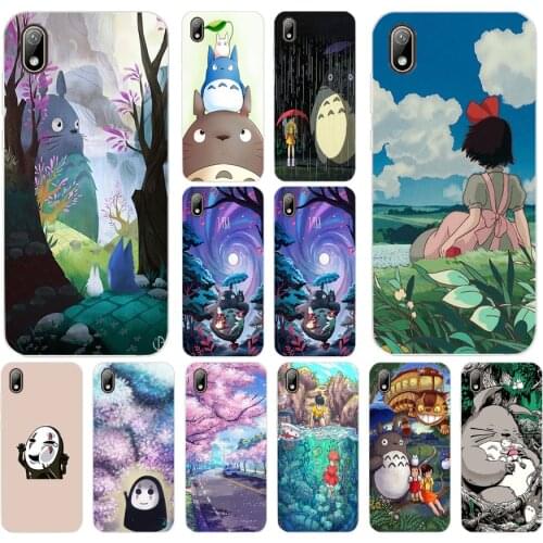 30 Cute Totoro Silicone TPU Protective Cover Phone Case On Case For Huawei Y5 Y6 Y7 Prime 2019 Case Soft