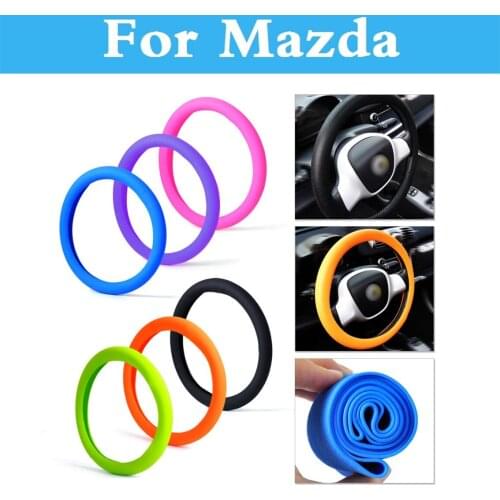 Car Steering Wheel Cover Shell 36-40cm For Mazda Roadster RX-8 Spiano Tribute Verisa Demio Laputa MX-5 Proceed Levante