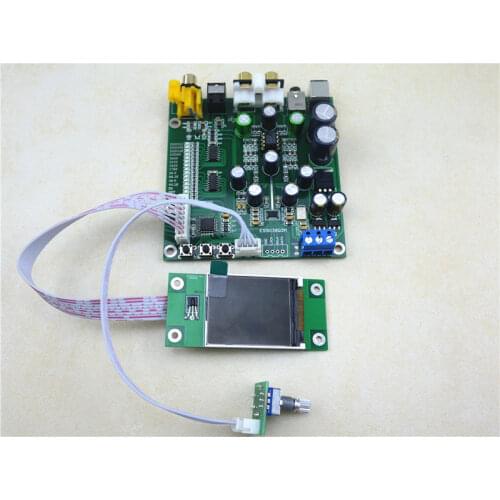 ES9038 Q2M DAC decoder board Kits IIS dsd fiber coaxial input 384k dop128 with TFT screen