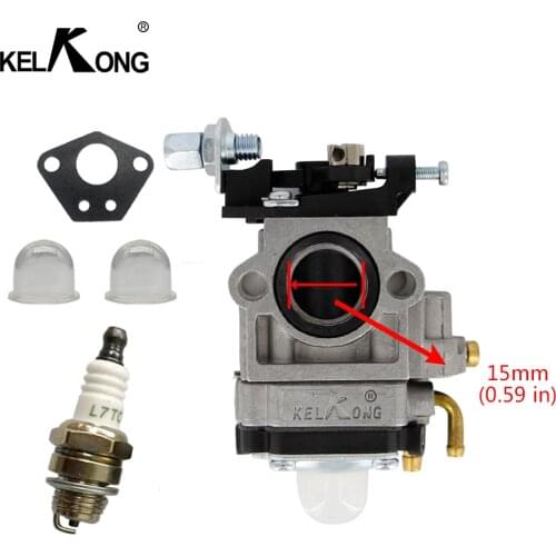 Kelkong Carburetor Set for Eskimo Mako M43 43cc 51.7cc Engine for Earthquake E43 E43CE Replaces part #300486 A200774 A201112