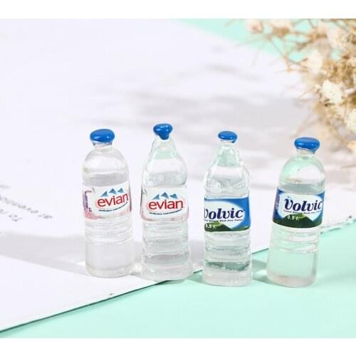 4pcs/set 1:12 Doll House Miniature Simulation Mini Mineral Water Cup Toys