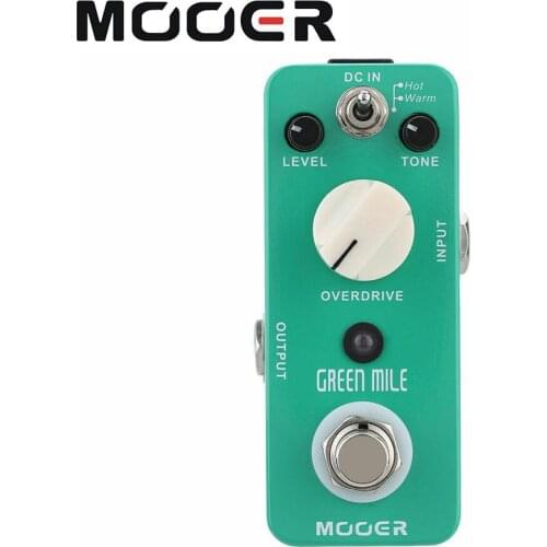 Mooer MOD1 Green Mile Micro Guitar Effect Pedal Mini Overdrive Electric Guitar Pedal True Bypass Guitar Parts & Accessories