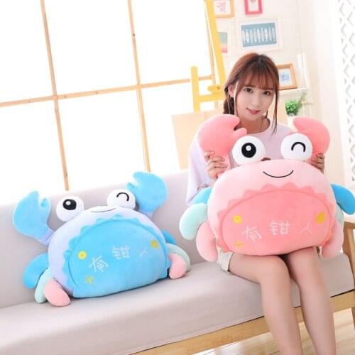 Soft Ocean Creatures Plush Crab Toys Stuffed Animals Hamster crab Pillow Cushion Cute Kids toy Baby Doll Home Sofa Decoration
