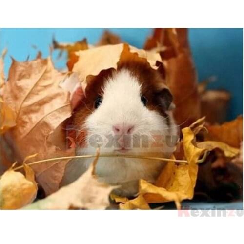 Kexinzu Full 5D DIY Square/Round Drill Diamond Painting "Animal mouse" 3d Diamond Embroidery Cross Stitch Decor Gift Ke24