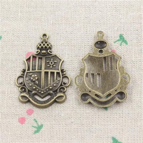 6pcs Antique Style Bronze Color Empire Medal of Honor Pendants Findings Charms 44*30mm