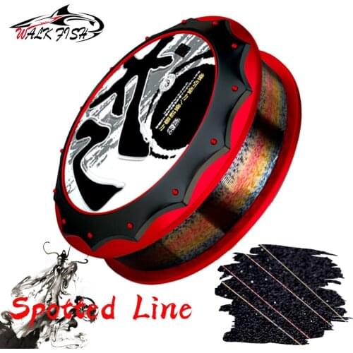 WALK FISH 50M Fishing Line Super Strong Nylon Fishing Line 3D Invisible Camouflage Nylon Fishing Line Monofilament Fish Line