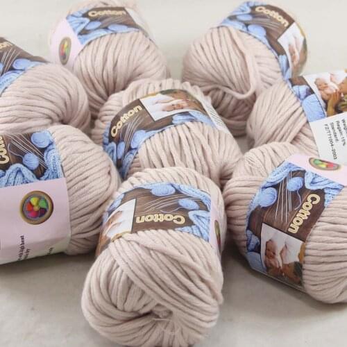 Sale 8Ball x 50g Super Soft Pure Cotton Chunky Shawl Hand Knitting Yarn Scarves Shawls 42207 Pink Rose