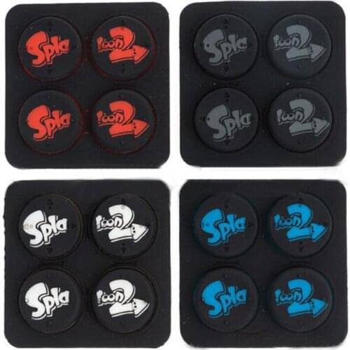 Silicone Thumb Stick Grip Caps Analog Joystick Cover Case For Nintend Switch Splatoon 2 Game NS JoyCon Controller Joy-Con Joypad