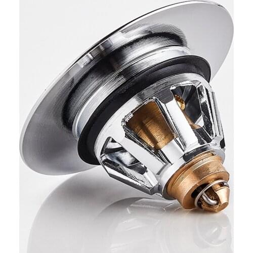 Basin Sink Drainer Corrosion Resistant Button Plug Hole Bathroom Hotel Supply Kitchen Sink Bounce Drain Strainer Basket Strainer