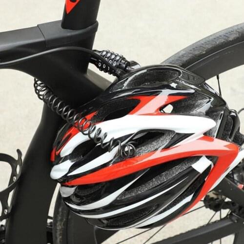 Motorcycle Helmet Steel Cable Lock Security 4 Digit Combination Password Padlock Combination Password Padlock