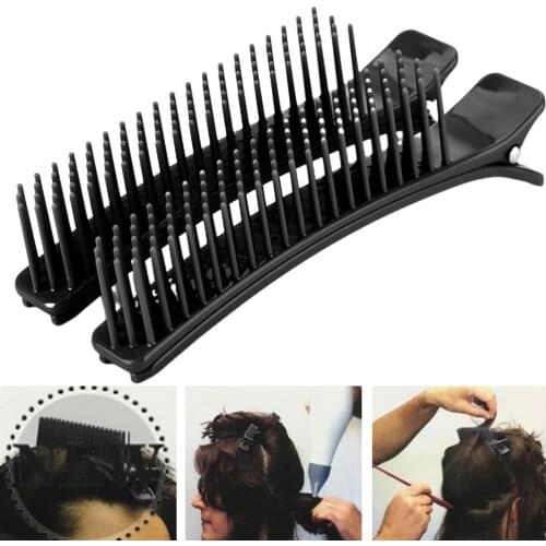 2PCS Multifunction Hair Clip Clamps Hair Salon Cutting Comb Salon Drying Perm Dyeing Hair Styling Tool