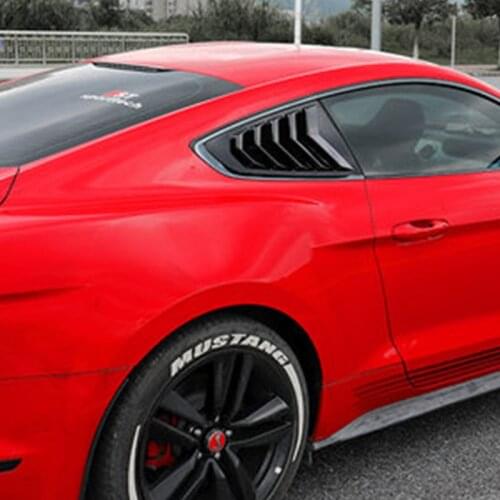 2pcs Louvers Spoiler Panel Rear Side Window Cover Quarter Window for Ford Mustang 15-20 Car Accessories Replacement