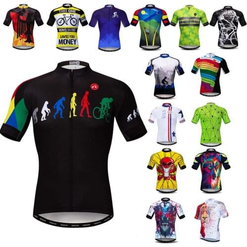 2021 Cycling Jersey Men Summer Short Sleeve Bicycle Jersey MTB Bike Jersey Clothing Racing Cycling Shirt Maillot ciclismo