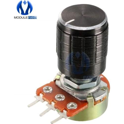 5PCS 1K 2K 3K 5K 10K 20K 30K 50K 100K 200K 300K 500K 1M 3Pin WH148 Rotary Potentiometer Ohm Linear Taper Potentiometer