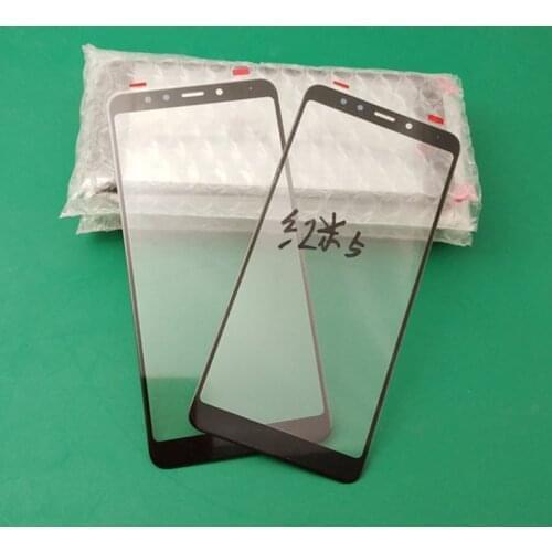 5pcs Outer Glass + OCA Glue For xiaomi Redmi 5 5 Plus Note 5 Redmi 5 5Plus note5 pro LCD Front Touch Screen Outer Lens Replaceme