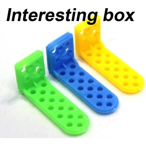AB plastic corner code L-shaped corner code model fixed accessories DIY maker educational materials fun model assembly